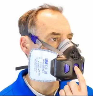 Demi-masque réutilisable 3M Secure Click™ Série HF-800 - version standard -  grand - Matériel de laboratoire