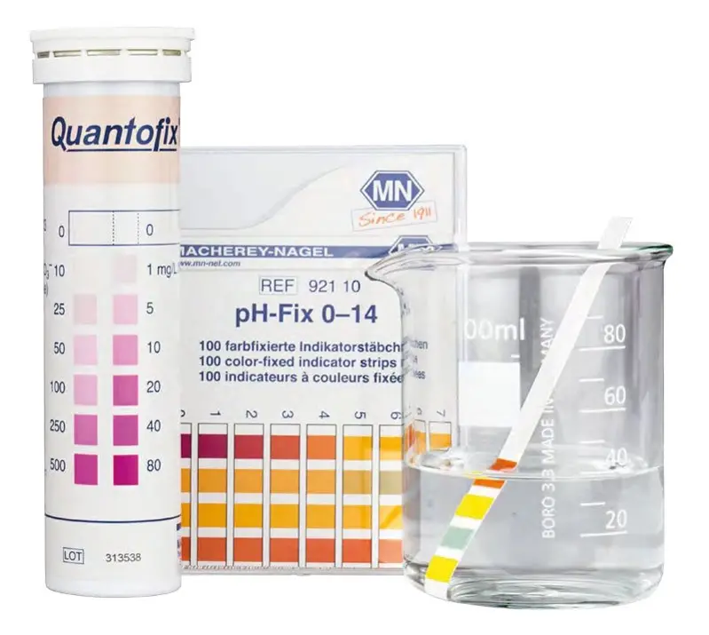 Bandelette papier pH 6 x 85 mm - Gamme : 7,9 - 9,8 - Matériel de laboratoire